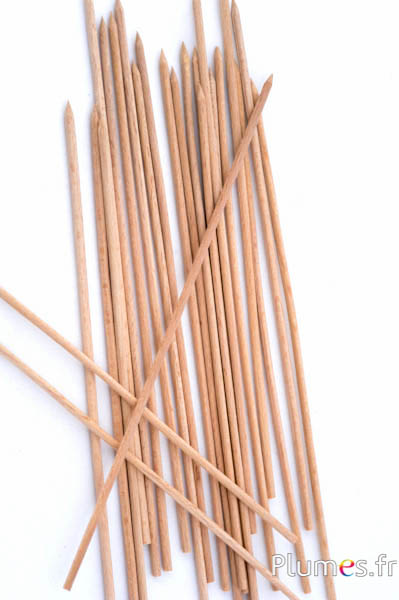 Baguettes en bois - 20 cm - naturel
